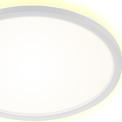 Brilo LED Deckenleuchte Weiß Backlight effect