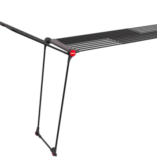 Vileda Infinity Flex Ultimate | ausziehbares Teleskopgestell | Wäscheständer für große Textilien| stabiles Gestell | weniger Abdrücke auf Kleidung Dank XXL Trockenstäbe | vormontierter Wäscheständer