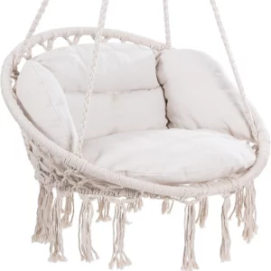 Detex Hängesessel Kordel Beige/Creme