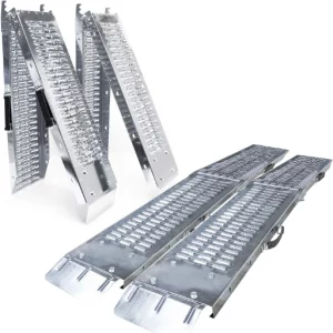 Vounot 2 Falltbare Metallrampen für Auto 1,8m