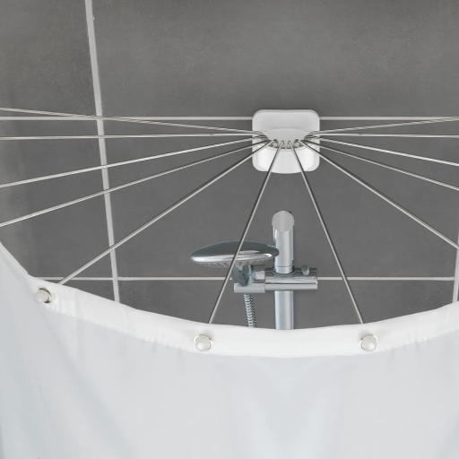 Wenko Duschschirm mit 12 Armen 1,80m