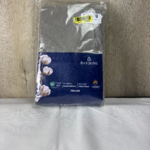 BARBONS Spannbetttuch 180x200 Hellgrau