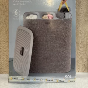 Joseph Joseph Tota Trio Wäschekorb 90 Liter mit 3 herausnehmbaren Körben Grau