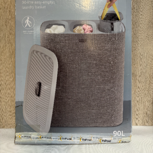 Joseph Joseph Tota Trio Wäschekorb 90 Liter mit 3 herausnehmbaren Körben Grau