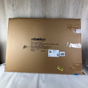 Relaxdays Wäschetruhe Walnuss mit Deckel - 2 Fächer