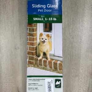 PetSafe Sliding Glass Pet Door Small 1-15lb Aluminium