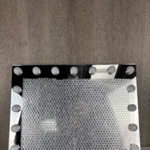 Hansong Hollywood Spiegel mit Beleuchtung Make up Spiegel mit Beleuchtung und USB Ausgang Beleuchteter Schminkspiegel 15 LED Lampen