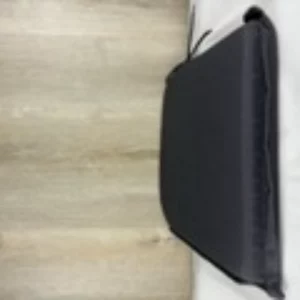 4 Gartenstuhl-Sitzkissen Grau mit Befestigungsschnüren