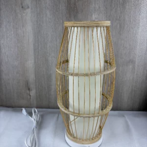 Pauleen 48208 Woody Passion Tischleuchte max. 20 Watt Beige Bambus, Kunststoff E27