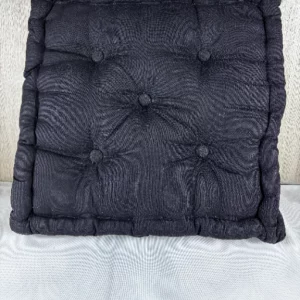 COITROZR Sitzkissen 40x40 cm Bequemes Stuhlkissen mit Füllung, Extra Dicke Sitzauflagen, Sesselkissen Sitzpolster Waschbar, Polsterkissen für Indoor Balkon(Schwarz)