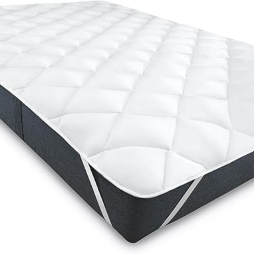 Mister Sandman Matratzenschoner 160x200 Weiche Matratzenauflage, Atmungsaktiv & Oeko-TEX Zertifiziert, Microfaser-Polyester Matratzentopper, Höhe 2 cm, Weiß