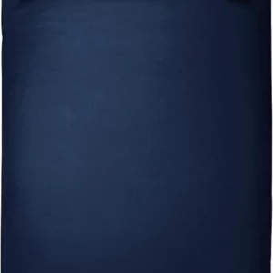Amazon Basics 2-teiliges Mikrofaser-Bettwäsche-Set, Bettdeckenbezug 135 x 200 cm & 1 Kissenbezug 50 x 80 cm, Marineblau, einfarbig