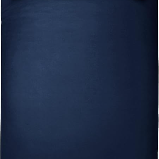Amazon Basics 2-teiliges Mikrofaser-Bettwäsche-Set, Bettdeckenbezug 135 x 200 cm & 1 Kissenbezug 50 x 80 cm, Marineblau, einfarbig