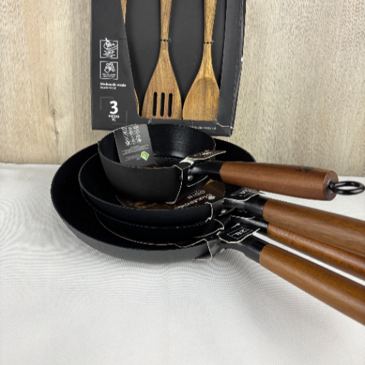 MasterPro Odin Pfannenset 4teilig 28cm, 2x24cm, 16cm + MasterPro Smart Kitchen tool 3-teilig