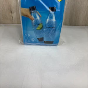 SodaStream 0,8L BPA-freie FUSE Kunststoffflasche schwarz | Spülmaschinengeeignet | Kompatibel mit DUO, E-DUO, Terra, uvm. | 2er-Pack