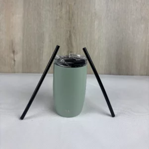 Simple Modern Thermobecher Kaffeebecher to go mit Klappdeckel | Isolierter Edelstahl-Kaffeebecher | Geschenke für Frauen und Männer | Voyager | 350ml | Hellgrün