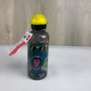 Emsa Teens Tritan Trinkflasche, Fassungsvermögen 0,6 Liter, 100% dicht, Trinkflasche aus Tritan, cleverer Trinkverschluss. Robust, Dino-Design