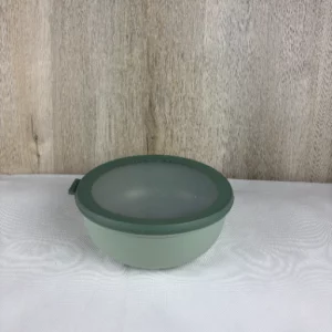 Mepal Multi Bowl Cirqula Round - Mikrowellen Geschir - Geeignet als Luftdichte Aufbewahrungsbox für den Kühlschrank, Mikrowellengeschirr & als Frischhaltedosen - 2250 ml - Nordic sage