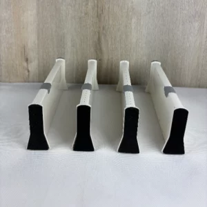 BillyBath Schubladenteiler Organizers, schubladentrenner verstellbar, 4er-Set Separatoren für kleideraufbewahrung aus mesh, Kommode, Badezimmer,Küchenspeicher, Schrank, Büro, Weiß, A-Pack of 4