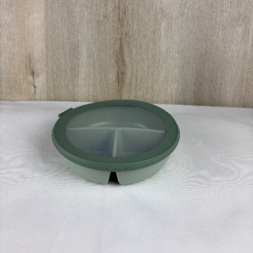 Mepal - Meal Prep Box Cirqula - Bento-Schüssel mit 3 Fächern - Frischhaltedose luftdicht - Mahlzeiten getrennt aufbewahren - Meal-Prep-Boxen & Vorratsdosen - 1000 ml - Nordic sage