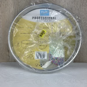 PME Aluminium-Runde Kuchenform 406 x 50mm, Silber