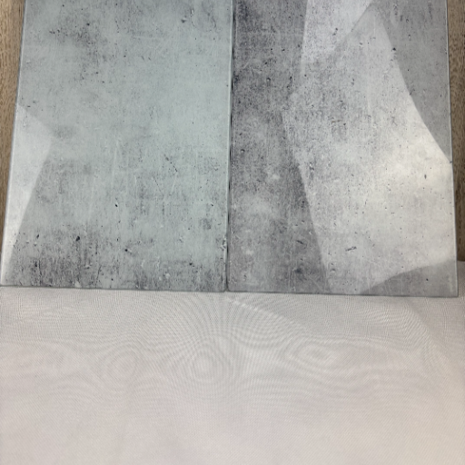 Allstar Glasabdeckplatten Beton, 2er Set, rutschfeste Herdabdeckung für Glaskeramikkochfelder in Beton-Optik, praktische Arbeitsflächenerweiterung in der Küche, Gehärtetes Glas, 30 x 52 cm, Grau