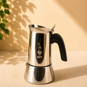 Bialetti - New Venus Induction, Edelstahl Herd Espresso-Kaffeemaschine, Geeignet für Alle Herdarten, 6 Tassen, Aluminium, 235 milliliters Silber