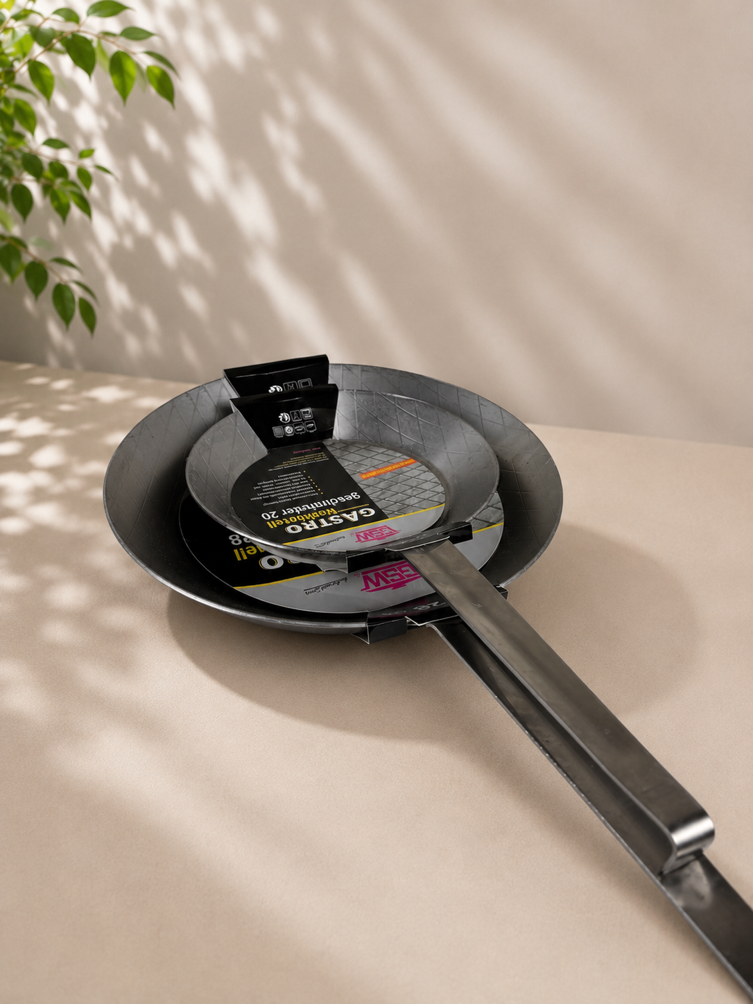 GSW Pfannenset 2-teilig 20 + 28cm Eisen geschmiedet - GASTRO Traditionell