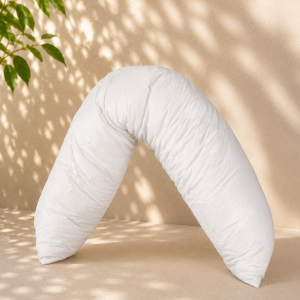 sleepling Seitenschläferkissen 40 x 145 cm, Body Pillow, langes Kissen mit Bezug aus 100?% Softer Mikrofaser, Schlafkissen Seitenschläfer, Füllmengengarantie, 60 Grad waschbar, Ökotex